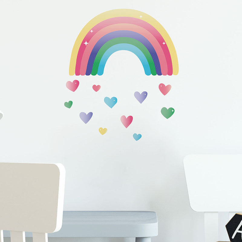 FX-F08 1 Set Removable Nursery Wall Decal Stickers Cartoon Rainbow Colourful Love Heart Wallpaper Children Room Art Decor (No EN71 Certification) FX-F08 1 Set Removable Nursery Wall Decal Stickers Cartoon Rainbow Colourful Love Heart Wallpaper Children Room Art Decor (No EN71 Certification)